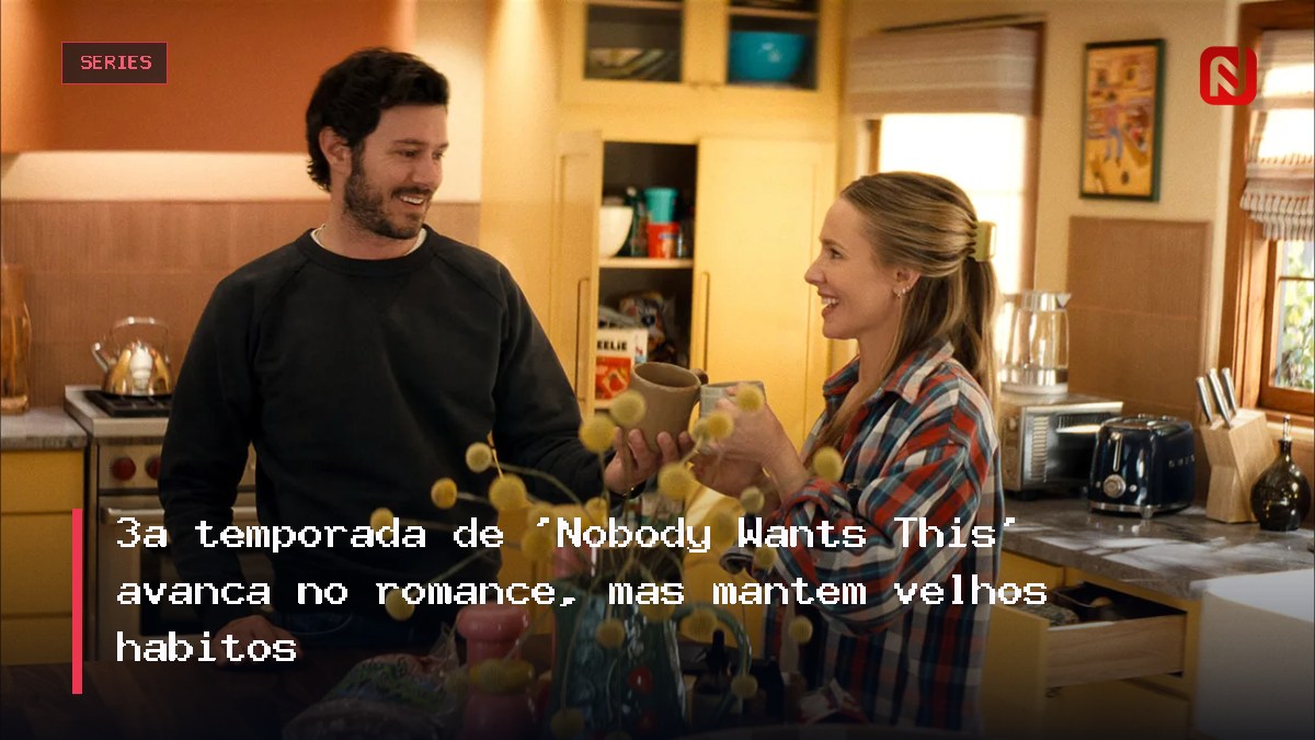 3ª temporada de ‘Nobody Wants This’ avança no romance, mas mantém velhos hábitos